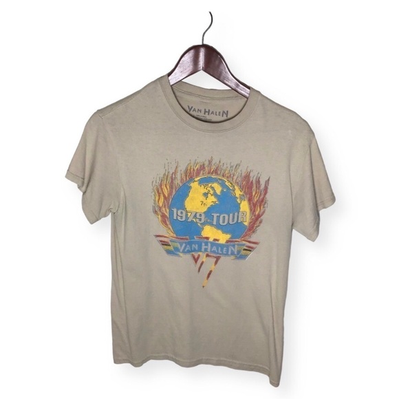 Van Halen 1979 World Tour Graphic Band Tee Size Small. - Picture 1 of 7